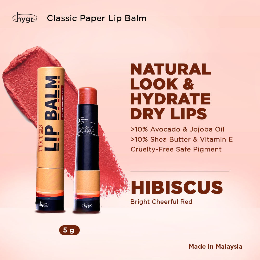 Natural Tinted Lip Balm + Hyaluronic Acid Moist Lips