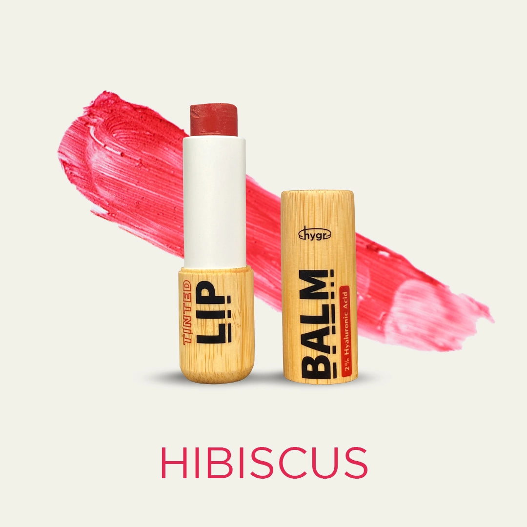 Trio Red Bamboo Refillable Natural Tinted Lip Balm Bundle