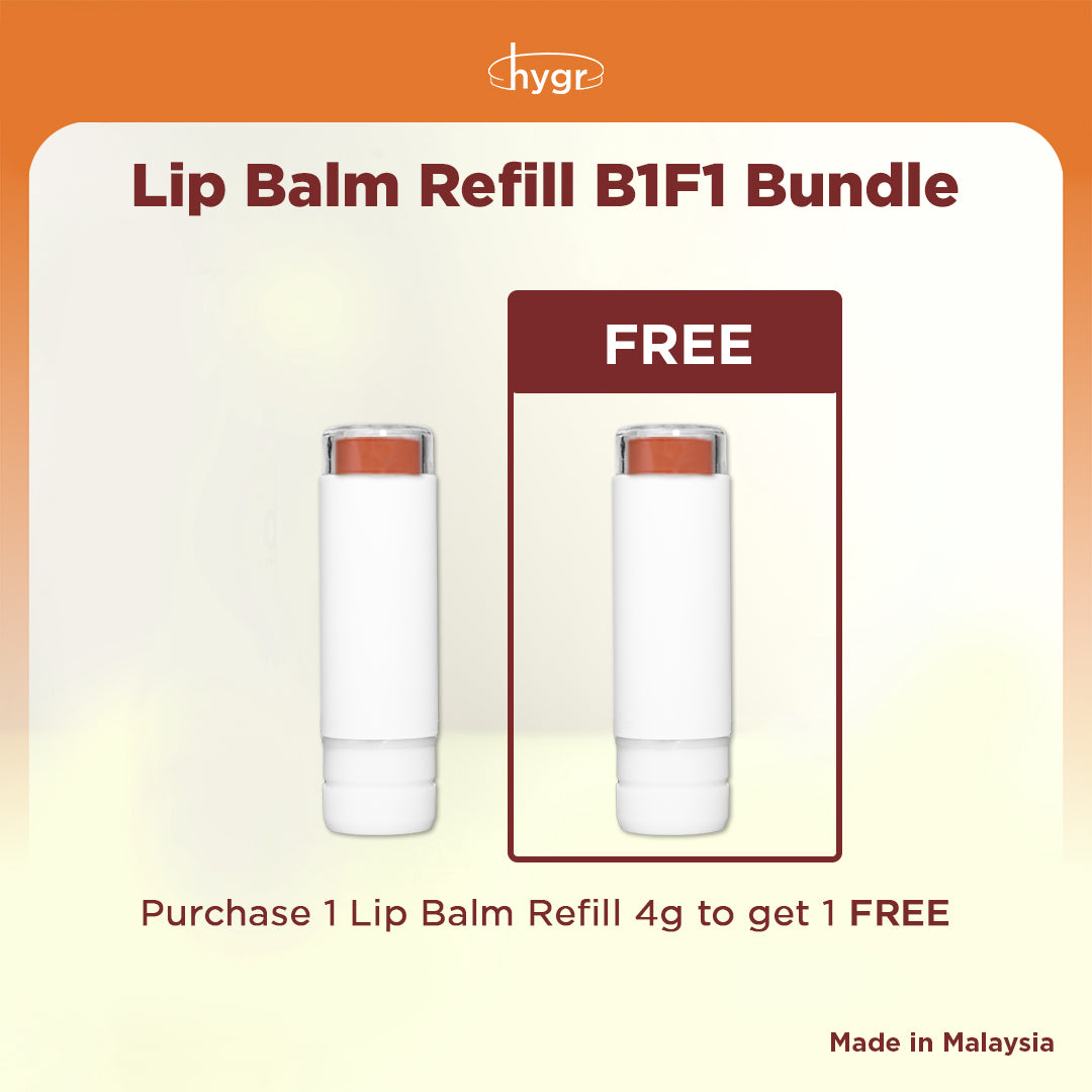 Limited Promo l Buy 1 Free 1 Bamboo Refillable Tinted Lip Balm | Shea Butter | Hyaluronic Acid | Cracked Lips | Dry Lips