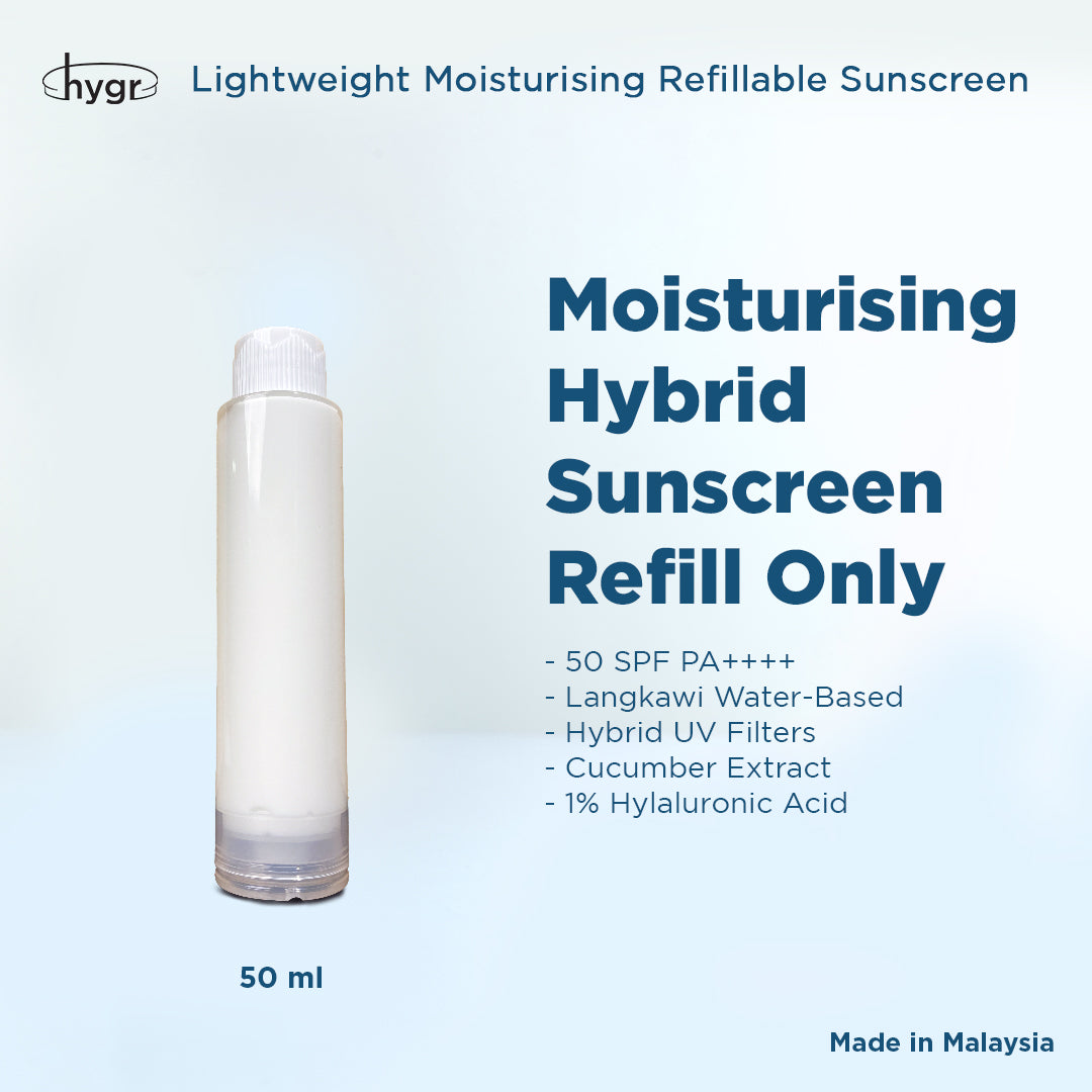 Lightweight Moisturising Hybrid Refillable Sunscreen