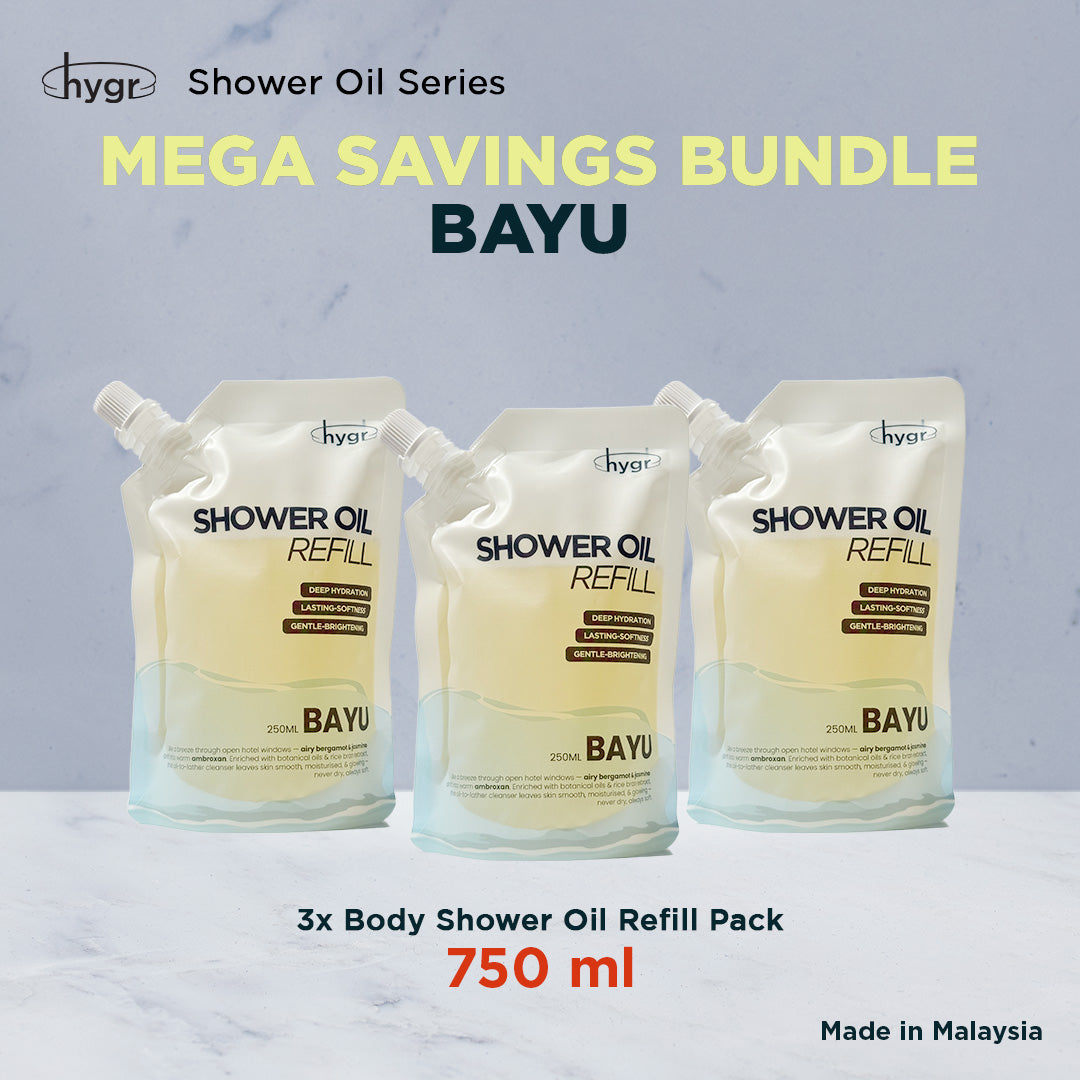 HYGR Shower Oil & Body Oil Series