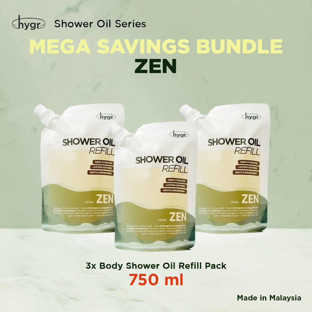 HYGR Shower Oil & Body Oil Series