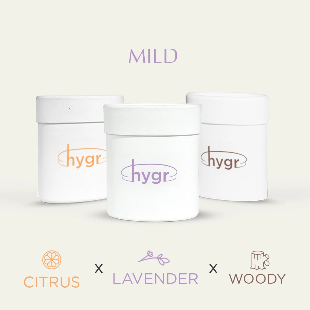 3x Natural Refillable Deodorant HYGR Bundle