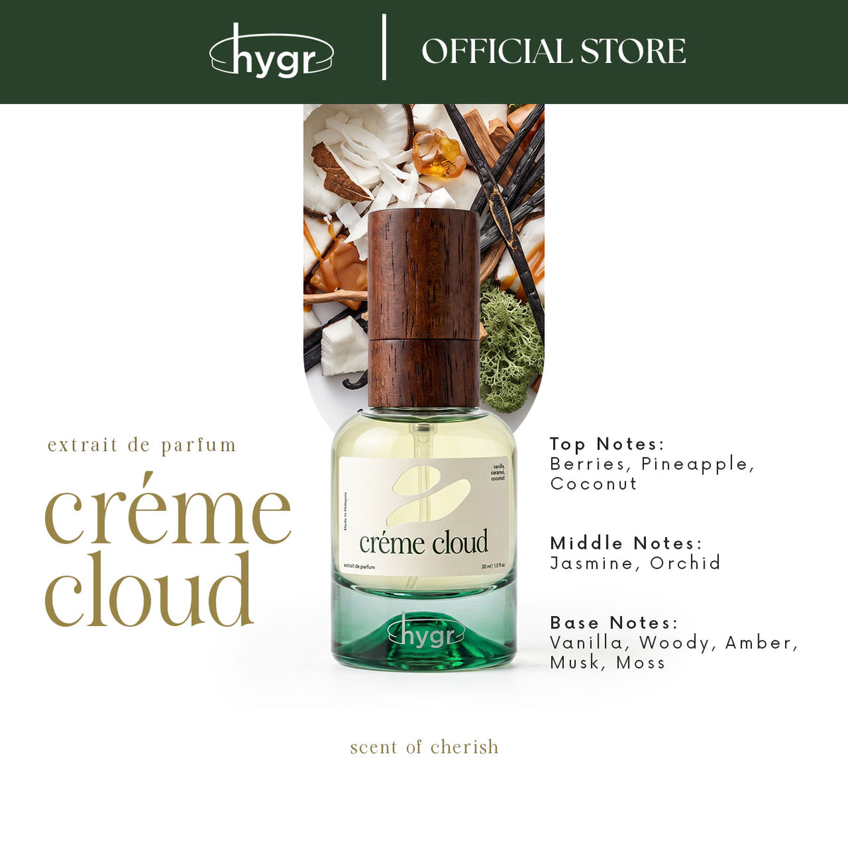 HYGR Creme Cloud Perfume 30ml Extrait de Parfum & Primer