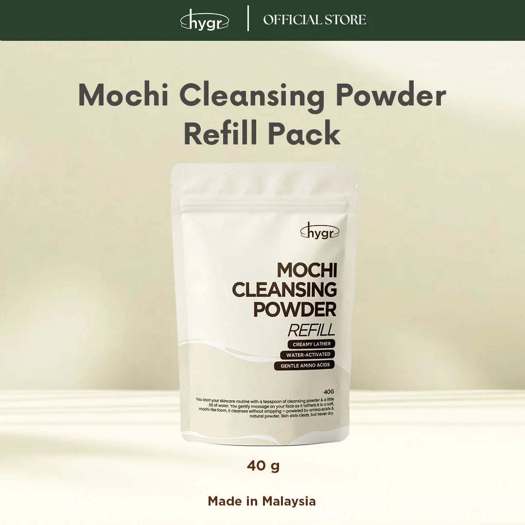 HYGR Mochi Cleansing Powder 45g - Mochi cleansing powder 40g refill pack