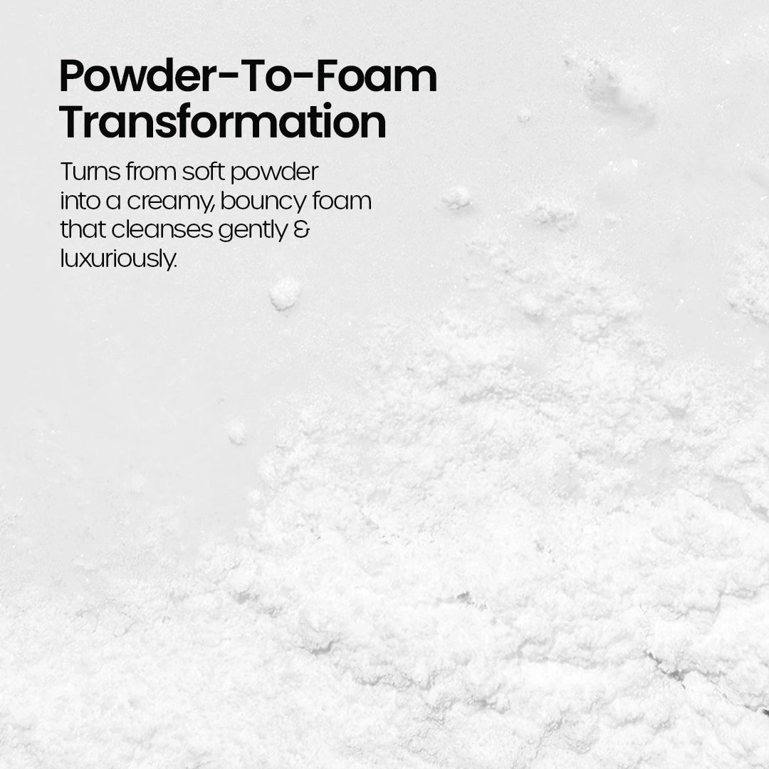 HYGR Mochi Cleansing Powder - powder-to-foam transformation texture