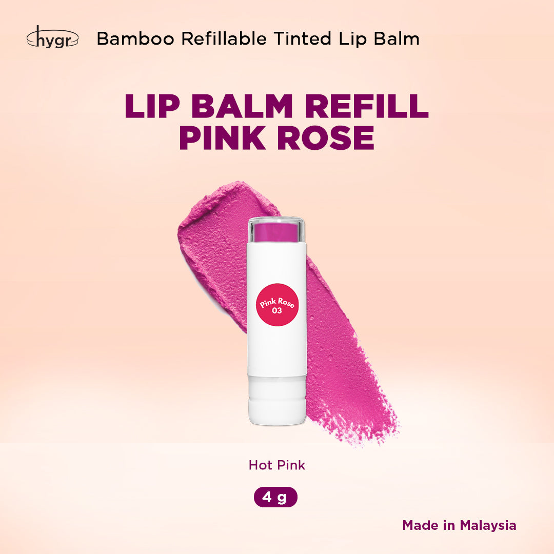 [Lip Balm] Bamboo Refillable Natural Tinted Lip Balm