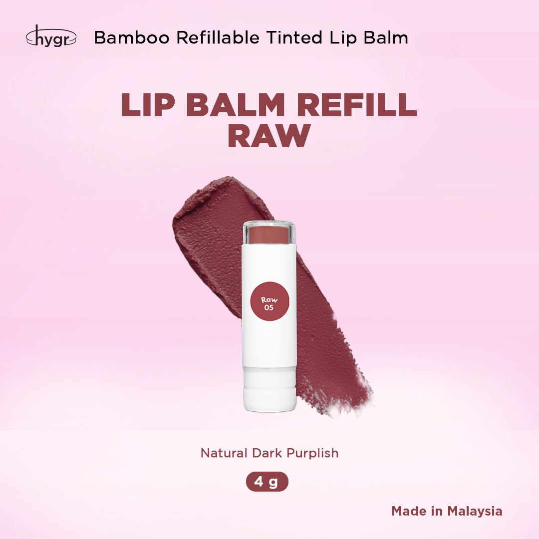 [Lip Balm] Bamboo Refillable Natural Tinted Lip Balm