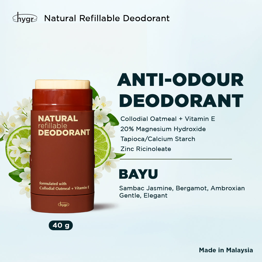 Smell Be Gone Natural Refillable Deodorant HYGR 40g