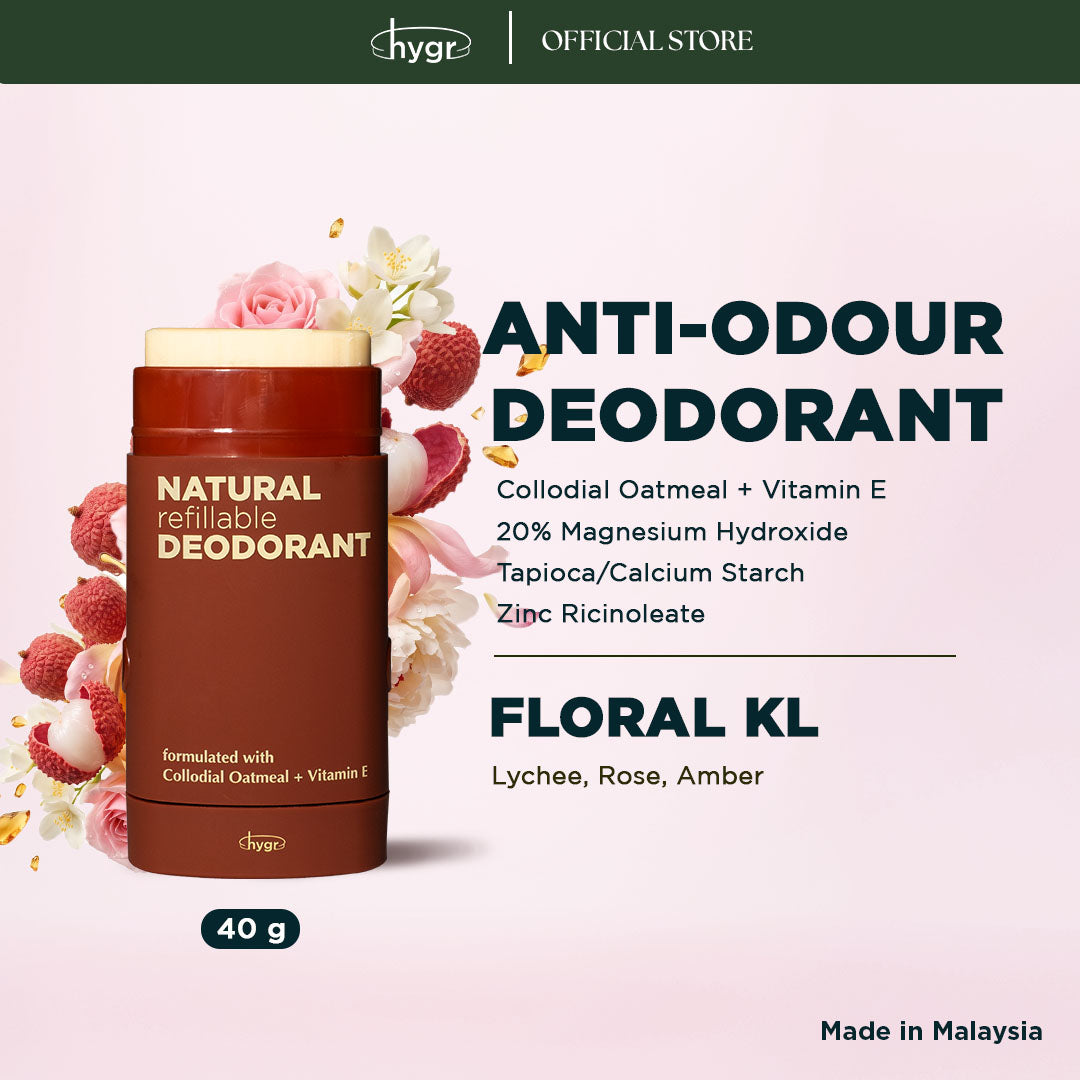 HYGR Floral KL Refillable deodorant 40g