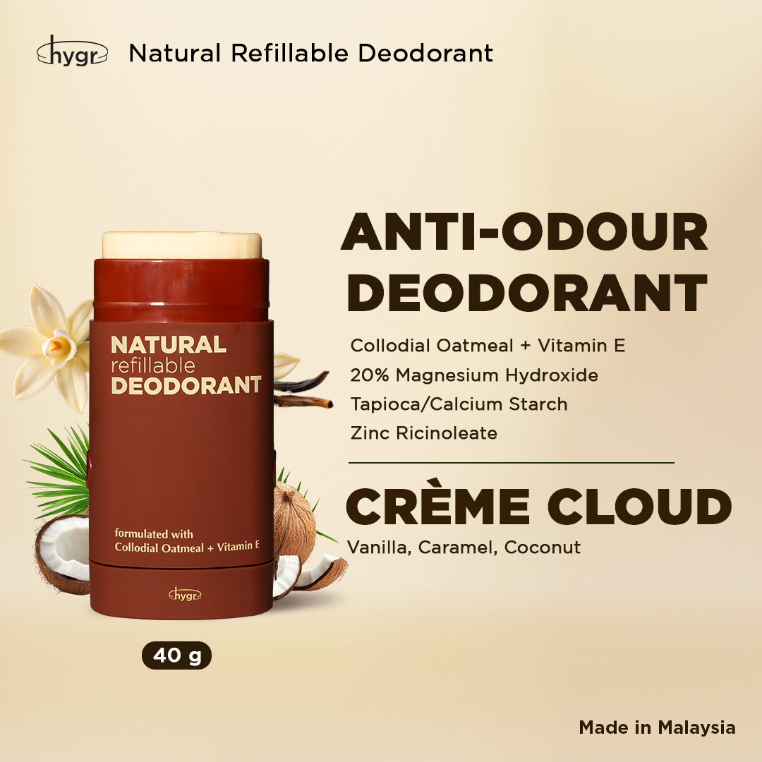 Smell Be Gone Natural Refillable Deodorant HYGR 40g