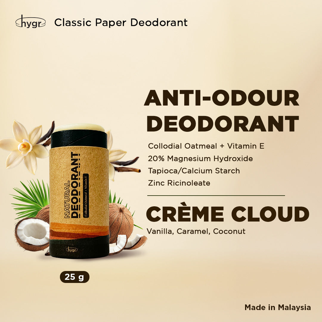 Smell Be Gone Natural Deodorant HYGR 25g Anti-Odor Armpit Fragrance