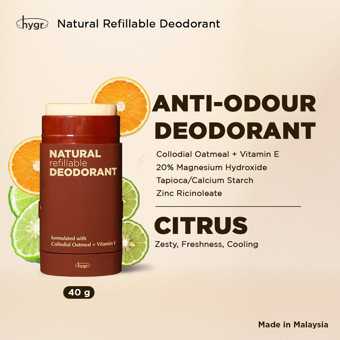 Smell Be Gone Natural Refillable Deodorant HYGR 40g