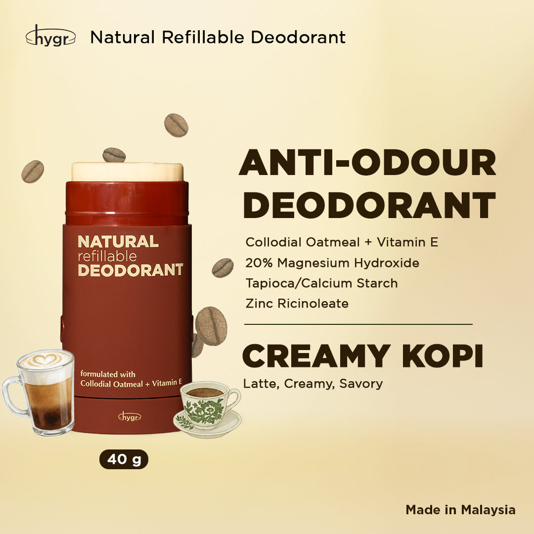 Smell Be Gone Natural Refillable Deodorant HYGR 40g