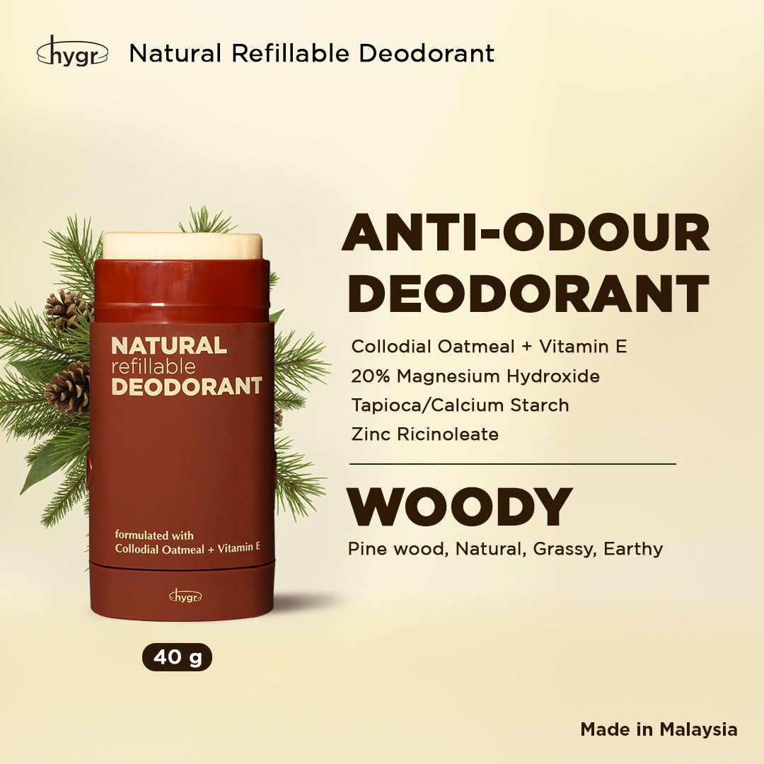 Smell Be Gone Natural Refillable Deodorant HYGR 40g
