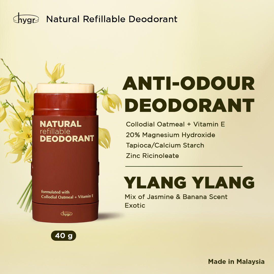 Smell Be Gone Natural Refillable Deodorant HYGR 40g