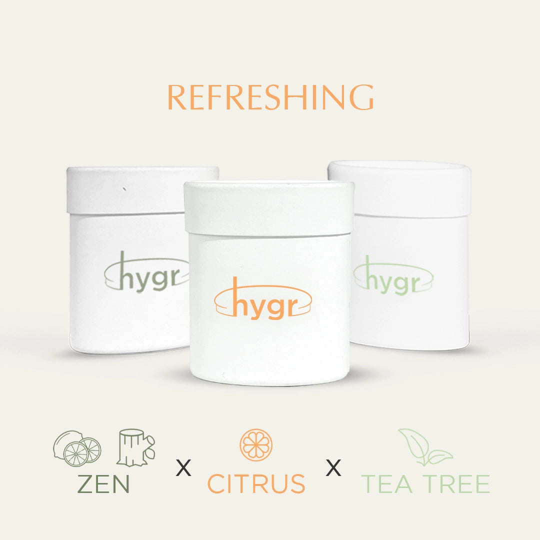 (Refill Tubs) 3x Natural Refillable Deodorant HYGR Bundle