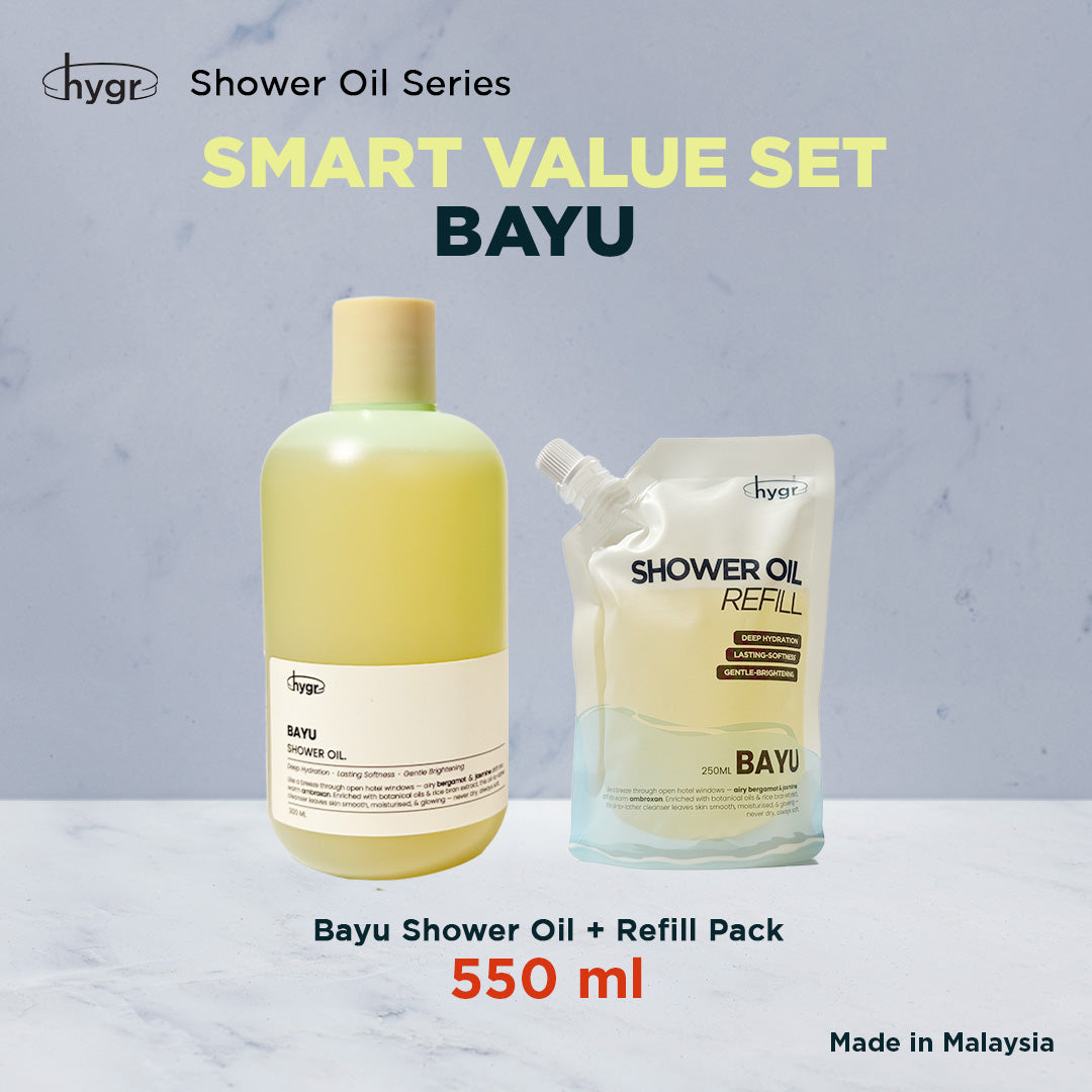 HYGR Shower Oil & Body Oil Series