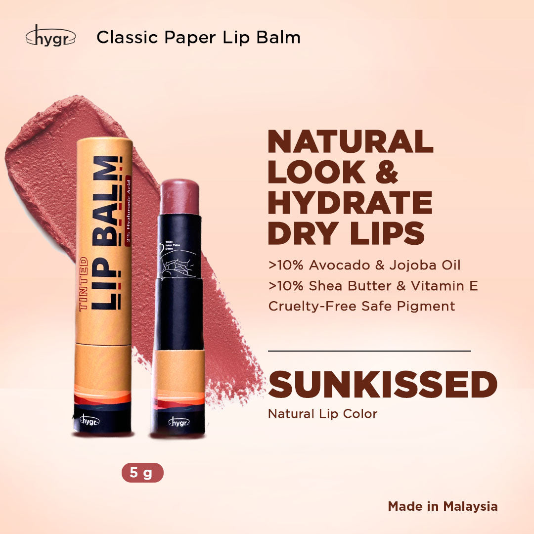 Natural Tinted Lip Balm + Hyaluronic Acid Moist Lips