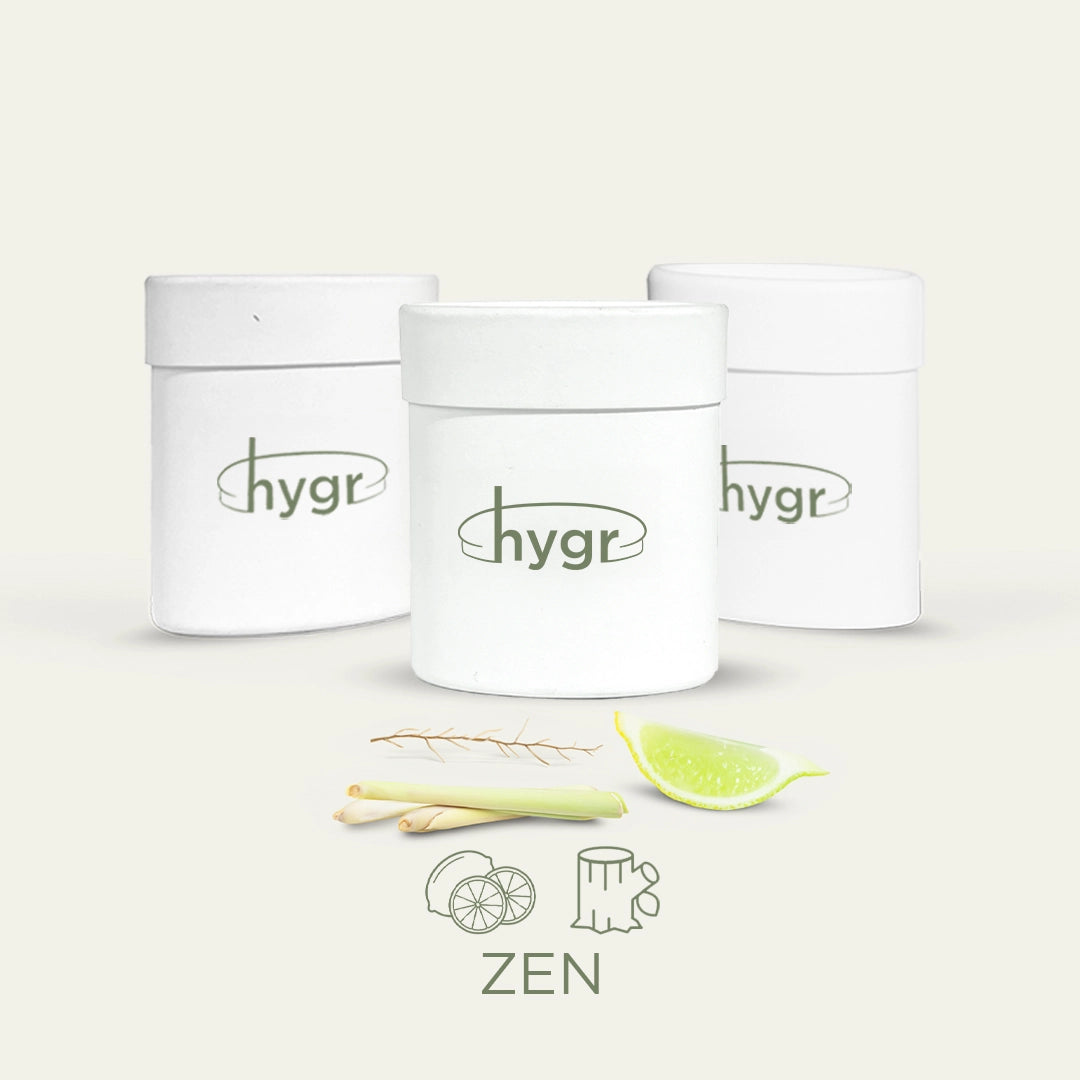 3x Natural Refillable Deodorant HYGR Bundle