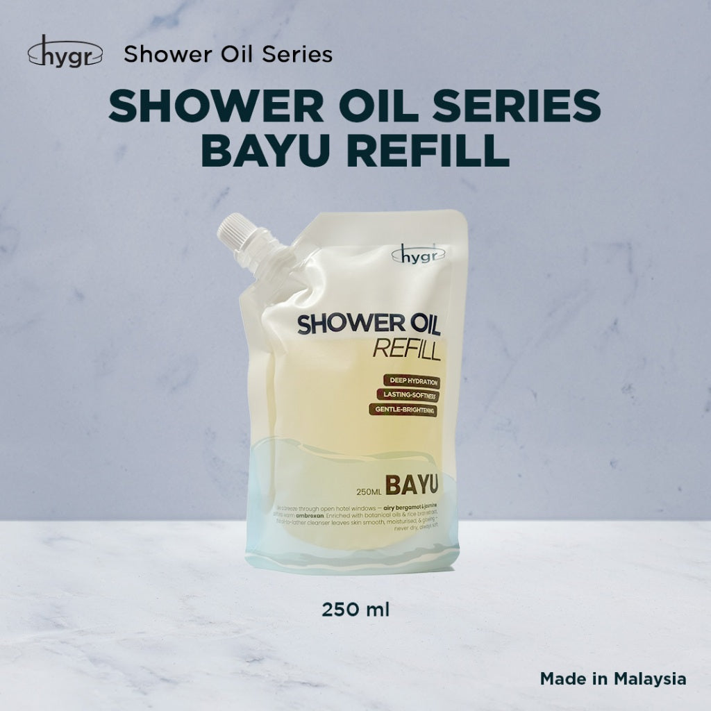 HYGR Scented Shower Oil｜Moisturising Aromatic Body Wash Oil｜Long-Lasting Fragrance｜Dry & Sensitive Skin