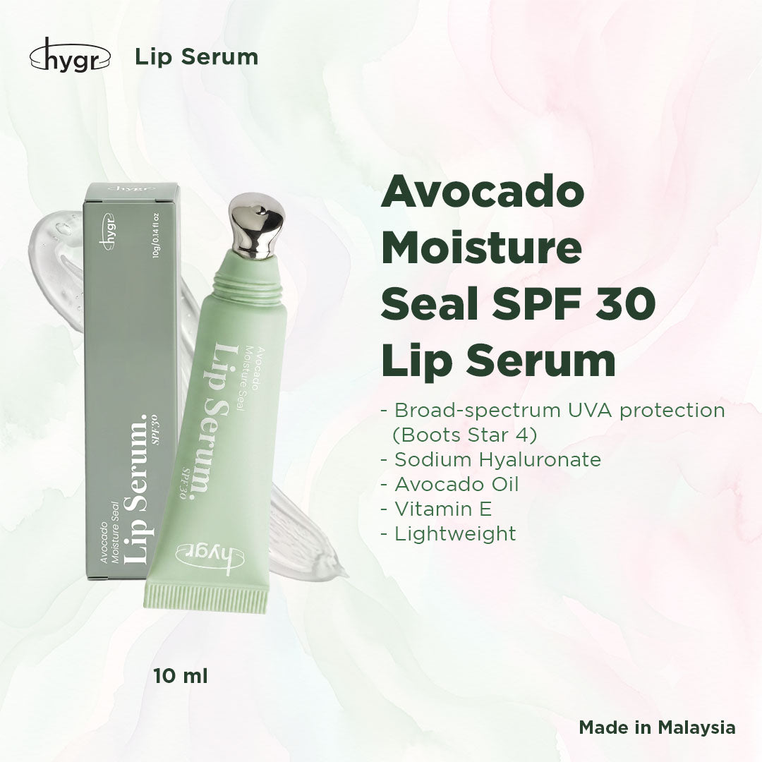 HYGR Avocado Moisture Seal Lip Serum SPF30 10g