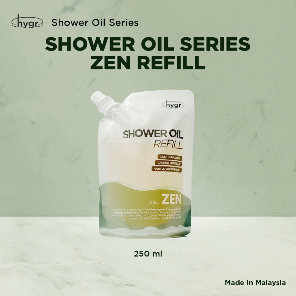 HYGR Scented Shower Oil｜Moisturising Aromatic Body Wash Oil｜Long-Lasting Fragrance｜Dry & Sensitive Skin