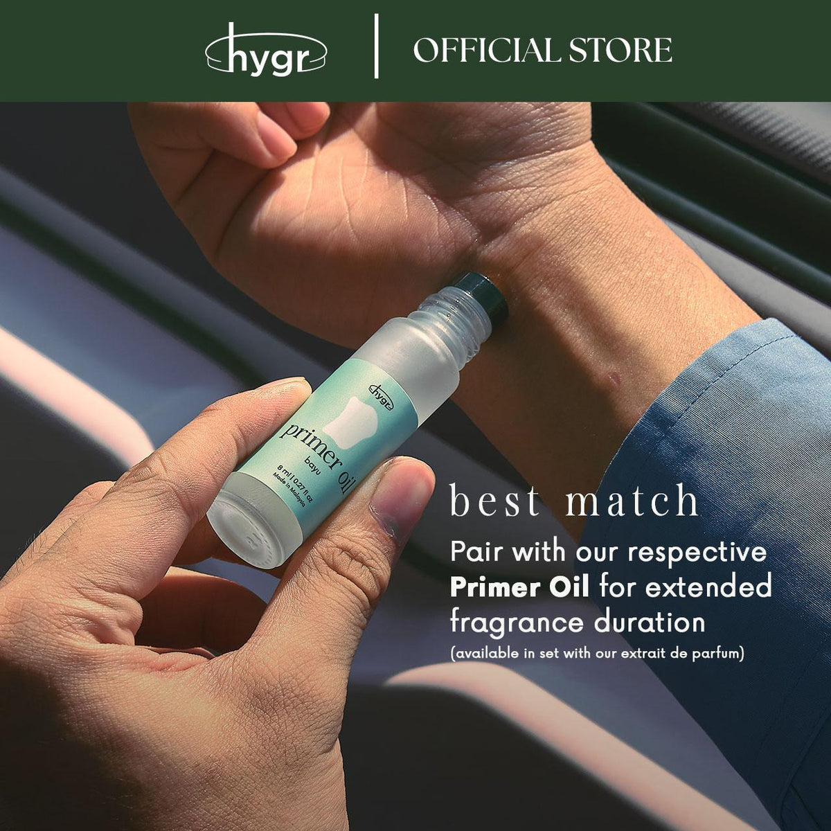 HYGR [All] Perfume 30ml Extrait de Parfum & Primer (Zen, Bayu, Creme Cloud)