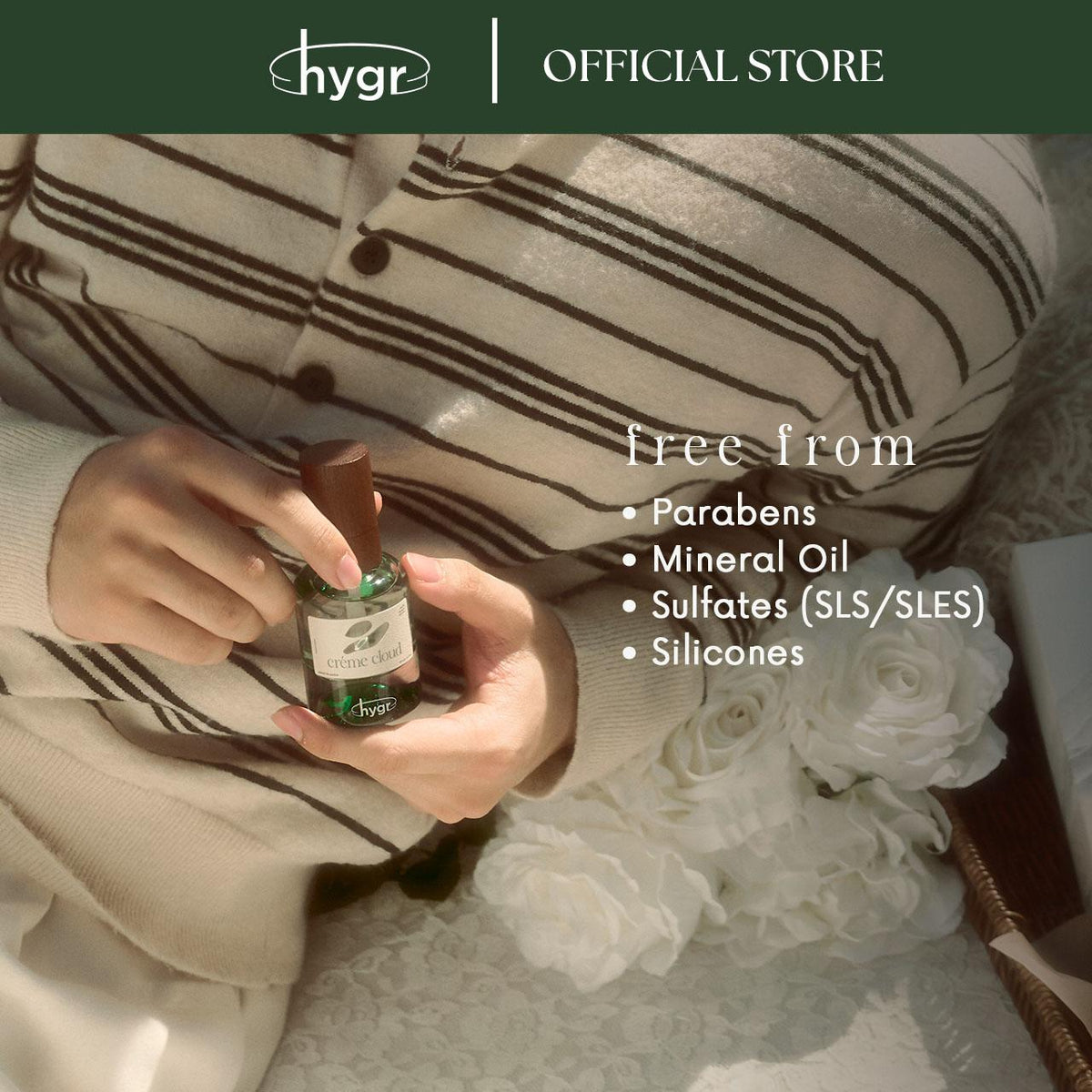 HYGR [All] Perfume 30ml Extrait de Parfum & Primer (Zen, Bayu, Creme Cloud)
