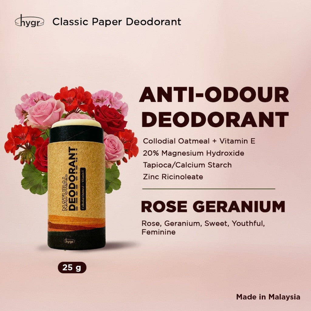 (RM69 for 2) [MERDEKA PROMO] x [WIN THEATRE TICKETS] HYGR Natural Deodorant Stick 25g