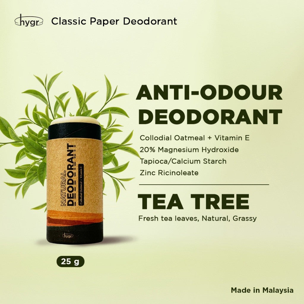 (RM69 for 2) [MERDEKA PROMO] x [WIN THEATRE TICKETS] HYGR Natural Deodorant Stick 25g