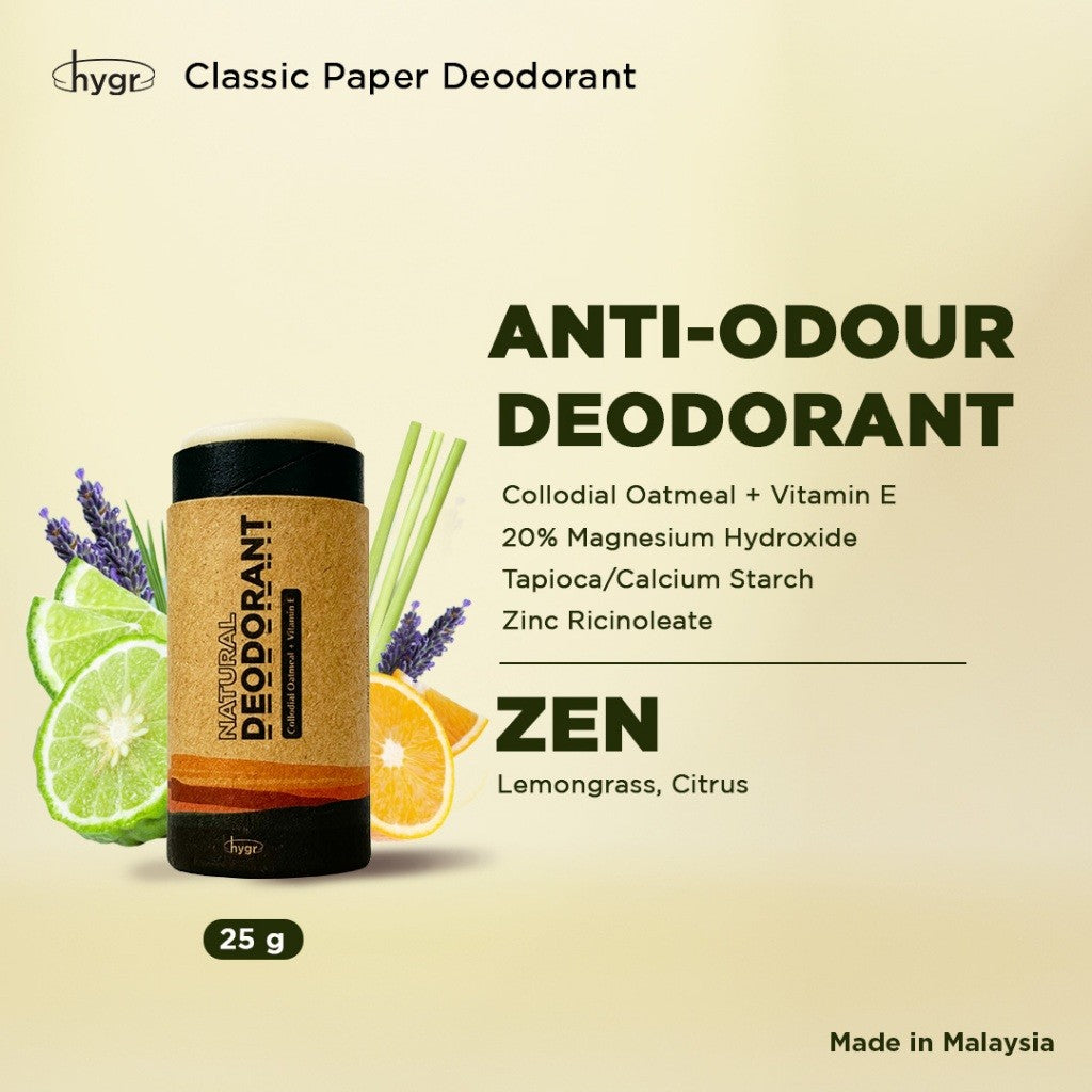 (RM69 for 2) [MERDEKA PROMO] x [WIN THEATRE TICKETS] HYGR Natural Deodorant Stick 25g
