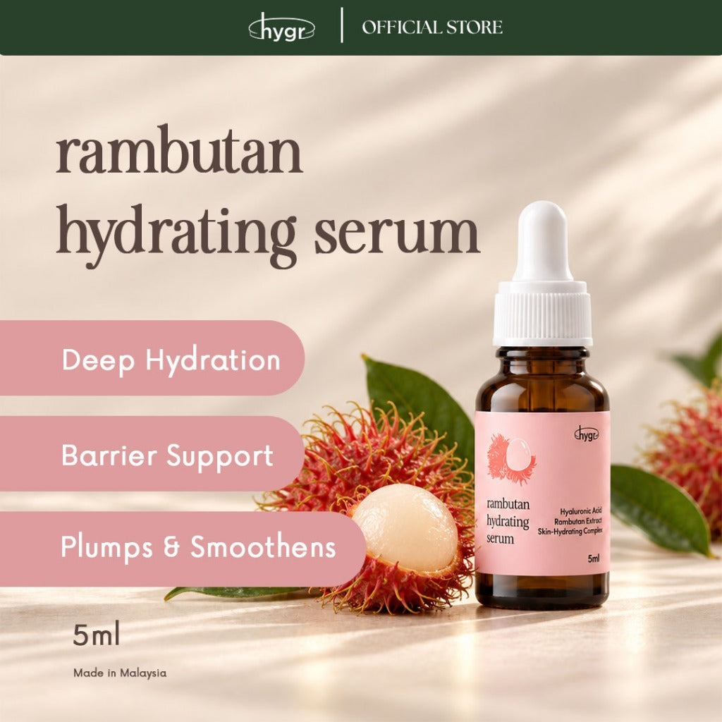 HYGR Fruit Lab Serum (5ml) | Rambutan Hydrating, Dragon Fruit Brightening & Mangosteen Oil Control