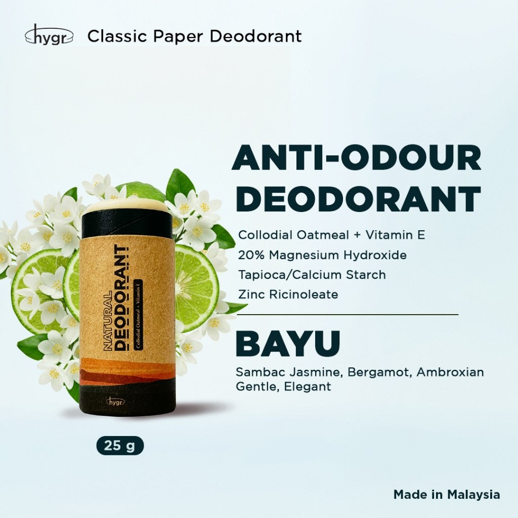 (RM69 for 2) [MERDEKA PROMO] x [WIN THEATRE TICKETS] HYGR Natural Deodorant Stick 25g