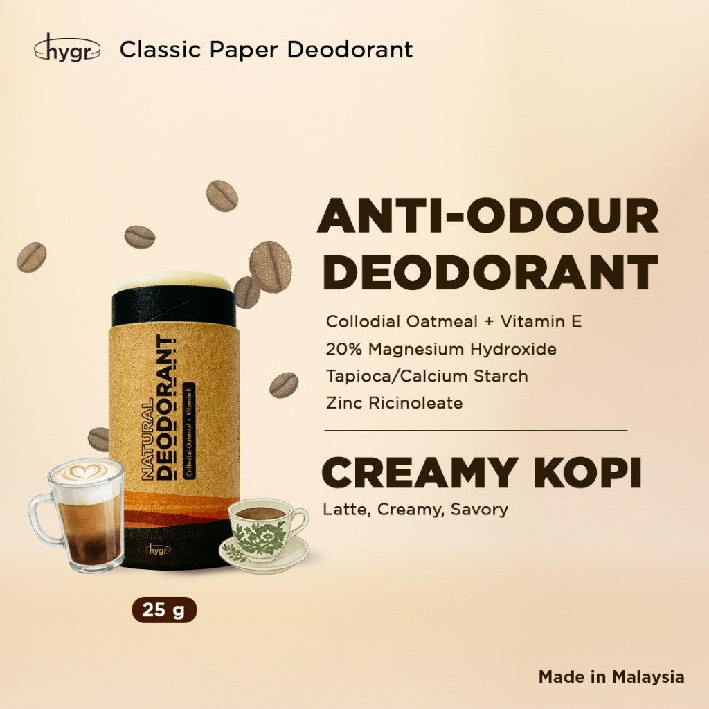 (RM69 for 2) [MERDEKA PROMO] x [WIN THEATRE TICKETS] HYGR Natural Deodorant Stick 25g