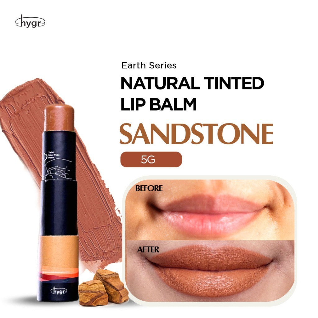 HYGR Natural Tinted Lip Balm - Sandstone
